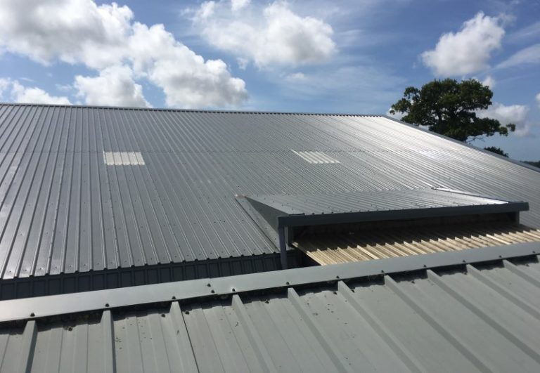 Reroofing cladding industrial sheeting